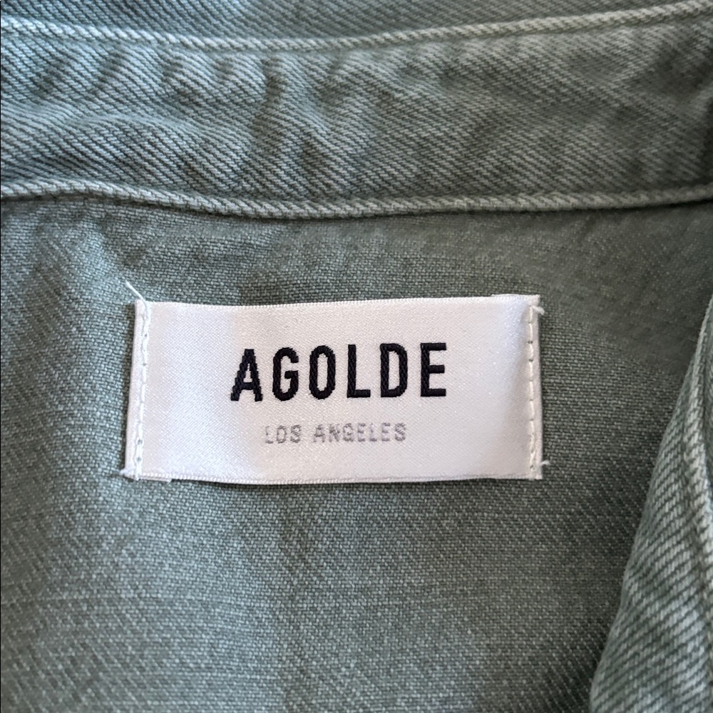 Agolde Green Denim Jacket - Picture 3 of 3
